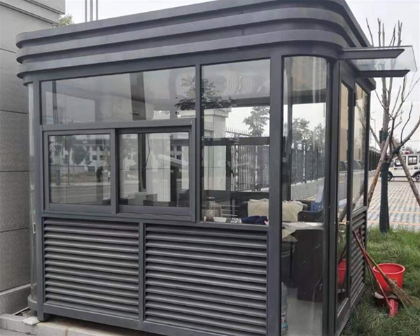 小區門口不銹鋼崗亭